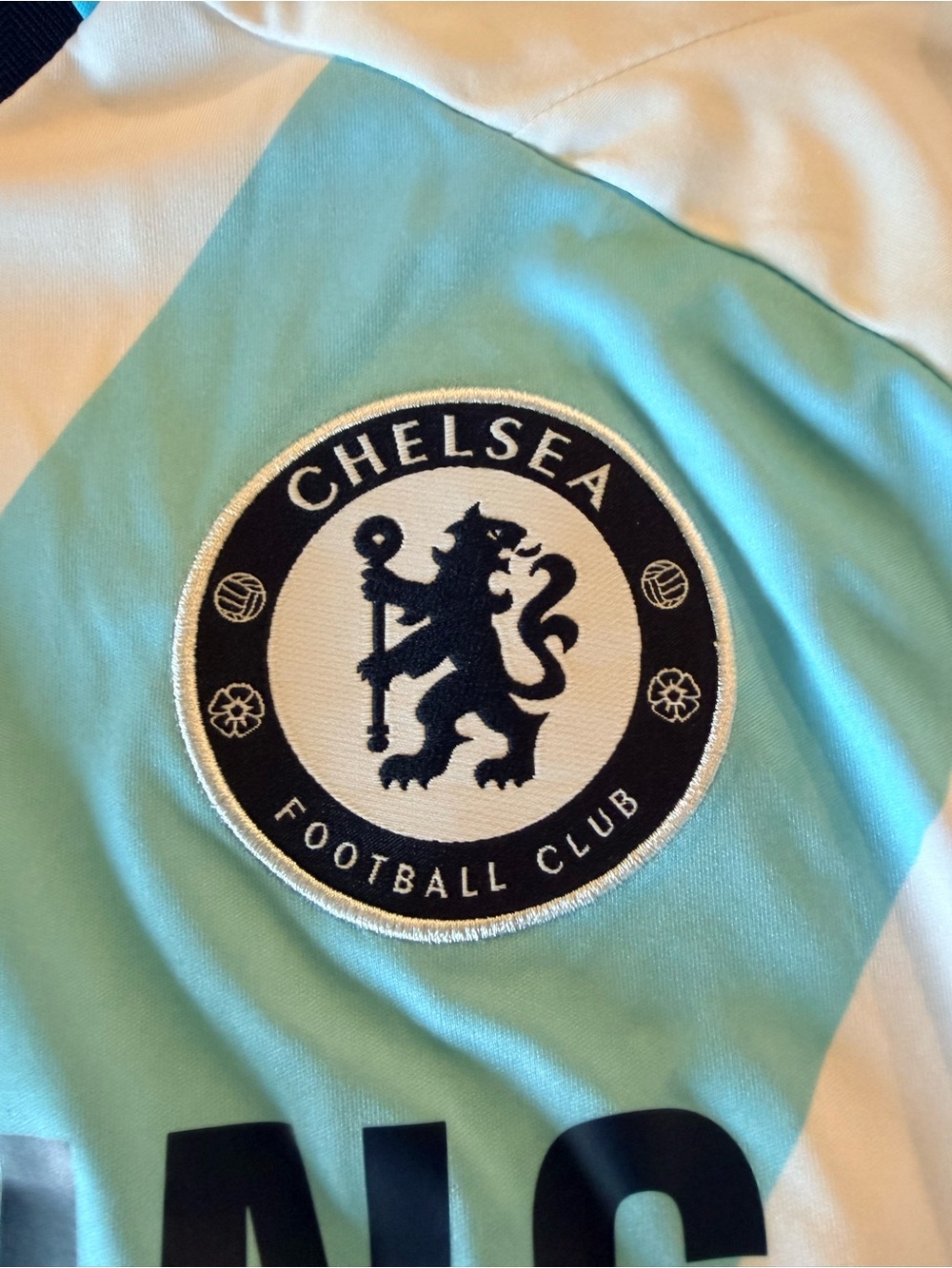 Chelsea FC adidas White and Light Blue Chelsea Men's Football Jersey - Picture 4 of 7